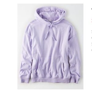 American Eagle Amazingly Soft Hoodie Purple Oversized